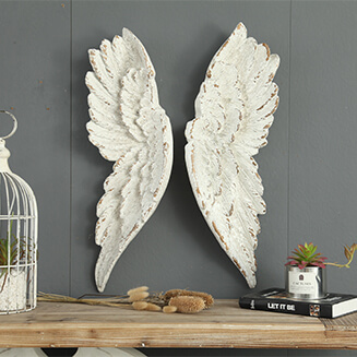 large size resin angel wings wall hanging decor art